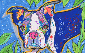 Becca Fischer Is One Lady That Can Turn Regular Pup Into A Kaleidoscope Of Whimsy Color And Supercalifragilisticex Tapestry Custom Dog Portraits Colorful Dog