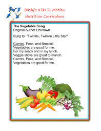 In the video i have talked about different affordable nutritional food items that you can easily include your diet. The Vegetable Song Birdyskidsinmotion Healthy Food Activities Kids Vegetables Nutrition