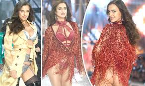 Four months after he and kim kardashian officially filed for divorce, kanye west appears to have moved on, suddenly spending a lot more quality time with model irina shayk. Victoria S Secret Fashion Show 2016 Irina Shayk Cheekily Exposes Bottom In Fringed Frock Celebrity News Showbiz Tv Express Co Uk