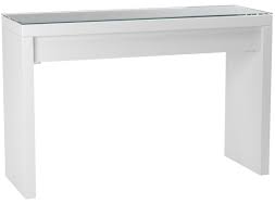 Since it is white any light shows the. Ikea Malm Dressing Make Up Jewelry Table White 102 036 10 Amazon Co Uk Home Kitchen