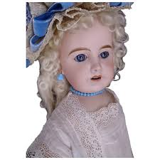 27” Delightful Antique French Mon Cheri by Louis Leon Prieur Bisque . For  Sale at Ruby Lane