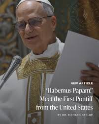 Catholics ought to offer Leo XIV filial piety and pray for him as he  undertakes the immense responsibility of being the successor of St. Peter”:  https://on.wof.org/3EUnq7B