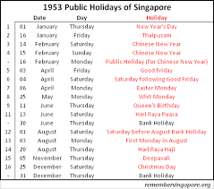Overview of holidays and many observances in malaysia during the year 2015. Remember Singapore