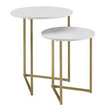We did not find results for: 2pc Glam V Leg Nesting Side Tables White Faux Marble Gold Saracina Home Target