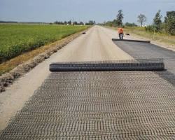 Gambar Geosintetic application in a construction site