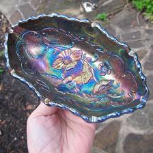Side dish poppy recipe alphabet breadsticks is made with loaf rhodes brand bread dough thawed but still cold, egg beaten or melted butter, and some coarse sugar sesame seeds poppy seeds or. Fenton Amethyst Poppy Carnival Glass Pickle Dish Bowl Carnival Glass