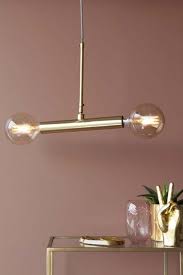 Twin Bulb Ceiling Light Matt Brass Effect Finish Rockett St George Rockett St George Ceiling Lights Hallway Light Fixtures Brass Light Fixture