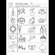 Flich d'exercise de rime cp des jeux de mathématiques à imprimer… fiche d`exercices n 2 exercice 1. Rimes Exercices