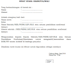 Merujuk pada surat keputusan sk tahap i nomor. Contoh Surat Kuasa Kolektif Pengambilan Pip