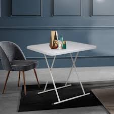 Maybe you would like to learn more about one of these? Sandinrayli 30 X 30 Modern Square Plastic Folding Table For Indoor Outdoor Gathering Party Dining Table X Frame Legs Height Adjustable