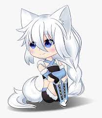 The white pup is snowshoe and the brown pup is rex. Chibi Anime Wolf Girl Hd Png Download Transparent Png Image Pngitem