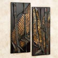 Zen Essence Wall Art Set Antique Brown Set Of Two Wall Art Sets Metal Wall Art Art Set