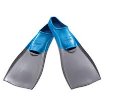 speedo rubber swim fins grey blue medium buy online