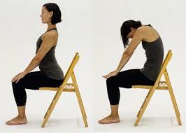 Your cat cow stretch stock images are ready. Chair Yoga Cat Cow Stretch