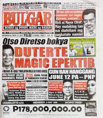 Broadsheet papers are usually six columns across. Pinoytapsilog On Twitter The Philippines Most Widely Circulated Tabloid With The Most Truthful Headline Today Bulgar Wednesday Edition May 15 2019 Https T Co Drvdyndtjh