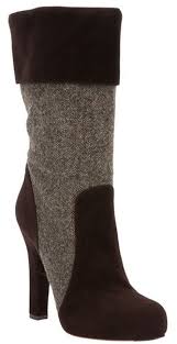 Black Boots With Brown Heel Dolce Gabbana Brown Midcalf Boot Black Boots Women Boots Heeled Boots