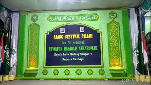 Dekorasi Panggung Karya Santri Uswatun Hasanah Alkaromah Acara Ajang Festival Islami Youtube