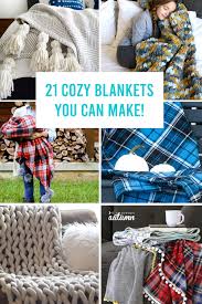Tie the yarn in a square knot. How To Make A Blanket 21 Easy Options It S Always Autumn