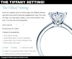 74 Competent Tiffany Engagement Ring Size Chart