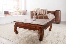 Couchtisch aus indien shabby chic retro look | tische. Couchtisch Opium 80cm Mahagoni Massiv Shabby Look Dunord Online