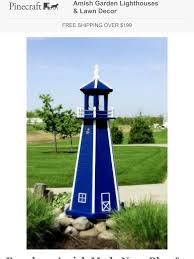 These handcrafted amish lighthouses may be just the thing you're looking for to decorate your lawn or garden. Pinecraft Com Amish Made Garden Lighthouses And Lawn Decor Milled