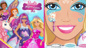 princess barbie makeup and dress up
