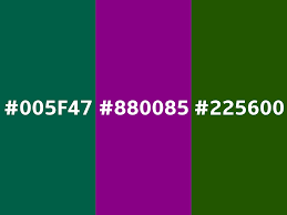 If you are looking for the specific color values of christmas green, you will find them on this page. Converting Colors Mardi Gras