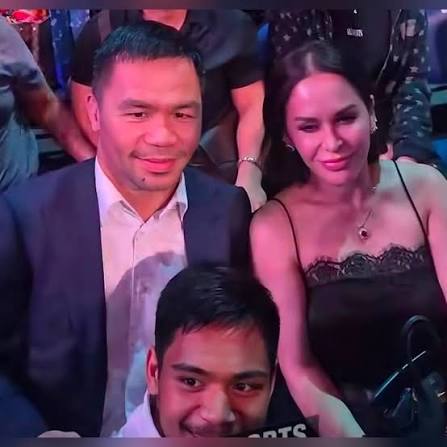 A PROUD PACQUIAO MOMENT ' Manny Pacquiao couldn't be prouder as his son, Eman  Bacosa Pacquiao, takes home a big win at the Thrilla in Manila II! With  full support from Jinkee