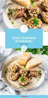 Gefullte Champignons Mit Gorgonzola Rezept Rezepte Gefullte Champignons Gorgonzola