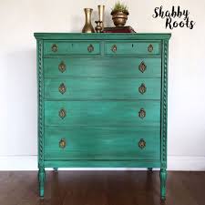 This Stunning Jewel Tone Dresser Is By Creative Customer Melissa Rau Of Shabby Roots She Used A Mix Of Painting Furniture Diy Furniture Annie Sloan Furniture