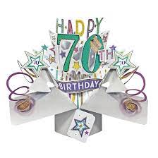 Birthday messages for 70 year olds. Pop Up 70th Birthday Card Find Me A Gift