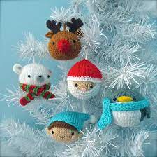 Cutest christmas decorations knitting patterns. Ravelry Christmas Balls Ornament Set Pattern By Amy Gaines