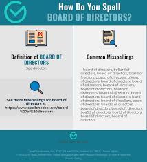 They would never say math. Correct Spelling For Board Of Directors Infographic Spellchecker Net