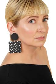 Ansley White Earrings