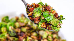 Roasted brussels sprouts with pancetta. Pan Fried Brussels Sprouts With Pancetta And Walnuts Recipe Rachael Ray Show