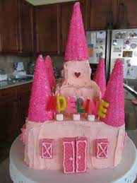 This Beautiful Castle Cake Was A Huge Hit With My 6 Year Old Easy To Do And Lots Of Fun To Make Birthday Cake Girls Old Birthday Cake Birthday Cake Kids