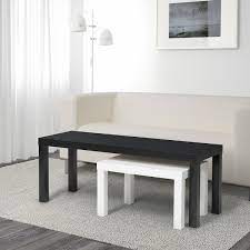 Ikea coffee table set of 2. Lack Black White Nest Of Tables Set Of 2 Ikea