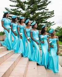 2017 Turquoise South African Mermaid Bridesmaid Dresses Lace Bodice Backl Mermaid Bridesmaid Dresses African Bridesmaid Dresses Mermaid Long Bridesmaid Dresses