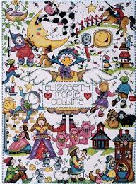 Wynken blynken and nod vintage nursery rhyme counted cross stitch pattern. Nursery Rhymes Cross Stitch Kit