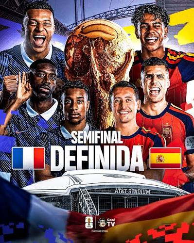 Nas duas &uacute;ltimas semifinais que disputaram, a 🇪🇸Espanha levou a melhor na Nations e na Euro. Ser&aacute; que Yamal vai levar a melhor de novo contra Mbapp&eacute;?🤔 Ou ser&aacute; que a Fran&ccedil;a