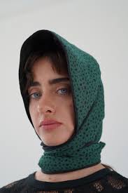 Beklina Quilted Bonnet Torn Dot Green