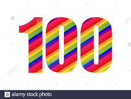 You can't do %100 because out of 100 100 doesn't make sense. 100 Stellige Ziffer Fur Rainbow Style Farbenfrohes Einhundert Zahliger Vektorgrafik Design Isoliert Auf Weissem Hintergrund Stockfotografie Alamy