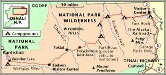 Fly denali is a authorized denali national park concessionaire. Route Map Denali National Park
