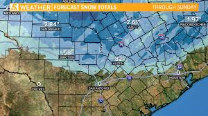 Austin, tx daily charts including hourly trend of temperature, barometric pressure, humidity, dew point, rain total, and wind conditions. Snow Possible Across The Hill Country And Central Texas This Sunday Kens5 Com