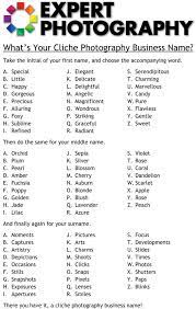 We did not find results for: Fun Cliche Photography Business Name Generator Try It Now Photography Studio Names Photography Names Business Photography Names