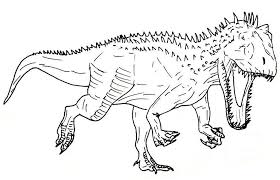 Dinosaur t rex and indominus rex coloring page from the hit movie jurrasic worldprintable for kids. Indominus Rex Jurassic Park Coloring Sheet Dinosaur Coloring Pages Indominus Rex Coloring Pages