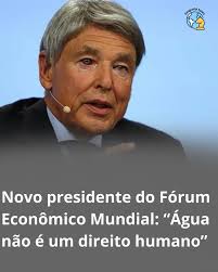 Peter Brabeck-Letmathe, ex-CEO da Nestlé, foi nomeado novo líder do Fórum  Econômico Mundial, decisão que gerou controvérsias devido ao seu histórico  de declarações polêmicas. Ele ficou conhecido por afirmar que a água
