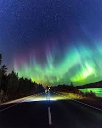On The Road Again Last Night The Lights Were Pretty Amazing Though Pretty Wallpapers Northern Lights Lights
