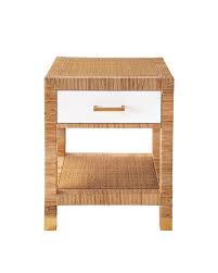 With one drawer and two wicker baskets, it is easy and convenient to storage small objects. Balboa Square Woven Rattan White Drawer Nightstand