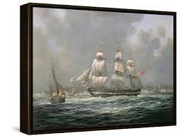 East Indiaman H.C.S. "Thomas Coutts" Off the Needles, Isle of Wight Giclee Print - Richard Willis | Art.com